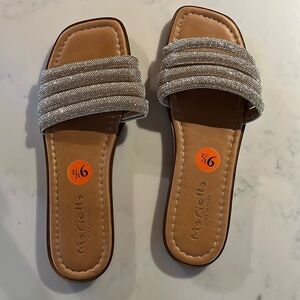 Mariella sparkly sandal slides 9.5